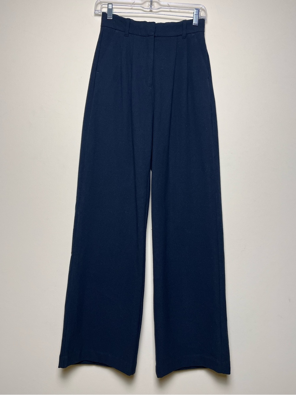 Abercrombie & Fitch Tailored Wide Leg Pants Navy Blue Trousers Women’s Size XS